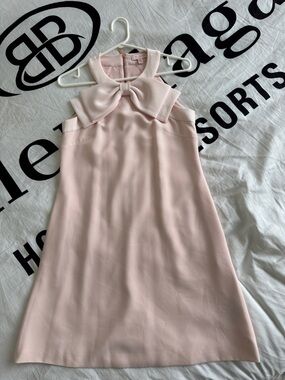 Ted Baker Pale Pink Bow-Front Formal Girls' Dress